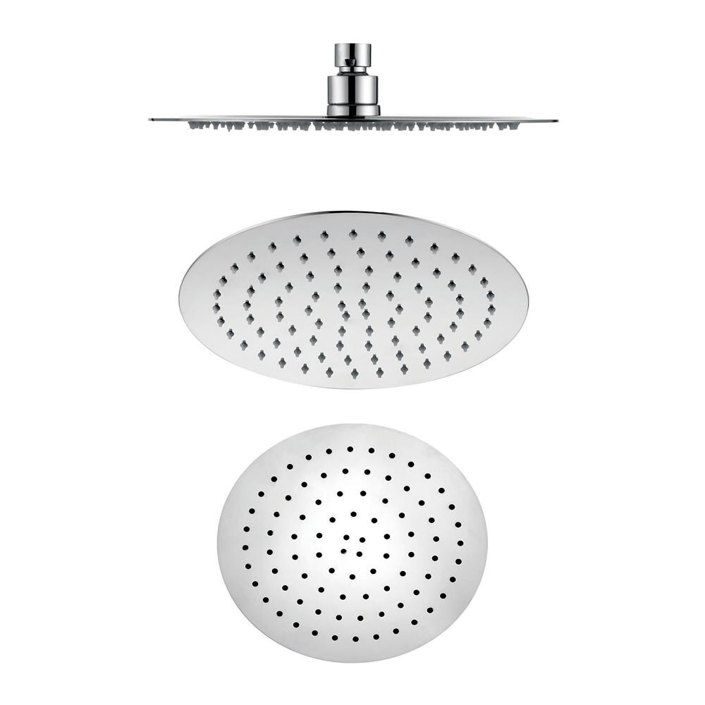 Soffione Doccia Tondo Acciaio Inox 2 Mm Spessore Effetto Pioggia Varie Misure Bagno *** Misure : Diam. 250x2 Mm 86 Ugelli - Foto 1