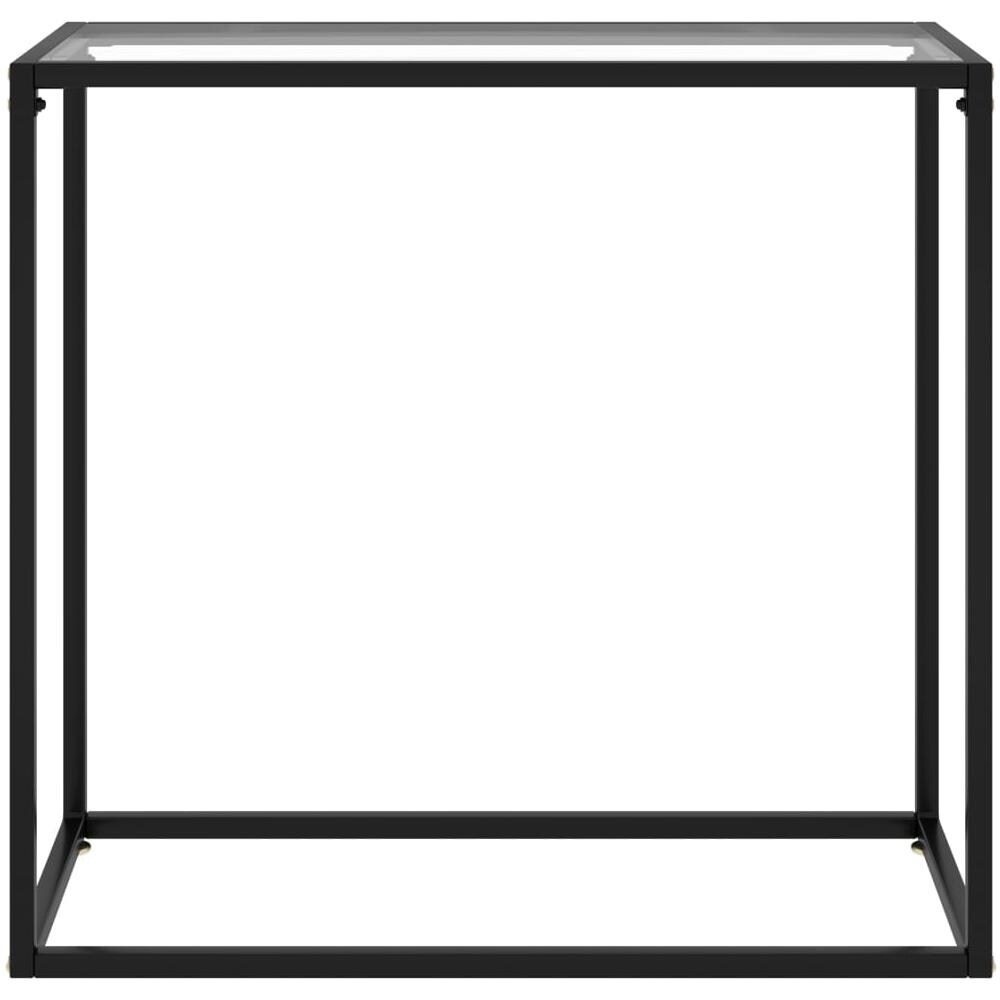 Tavolo Consolle Trasparente 80x35x75 Cm In Vetro Temperato - Foto 2