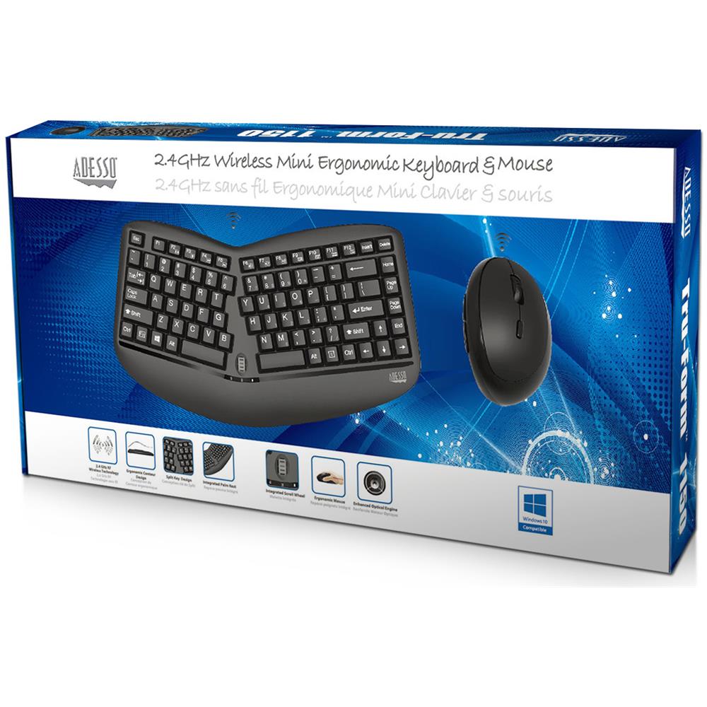 Tastiera e Mouse Wireless WKB-1150CB  per Universale (Layout Inglese) Colore Nero - Foto 8