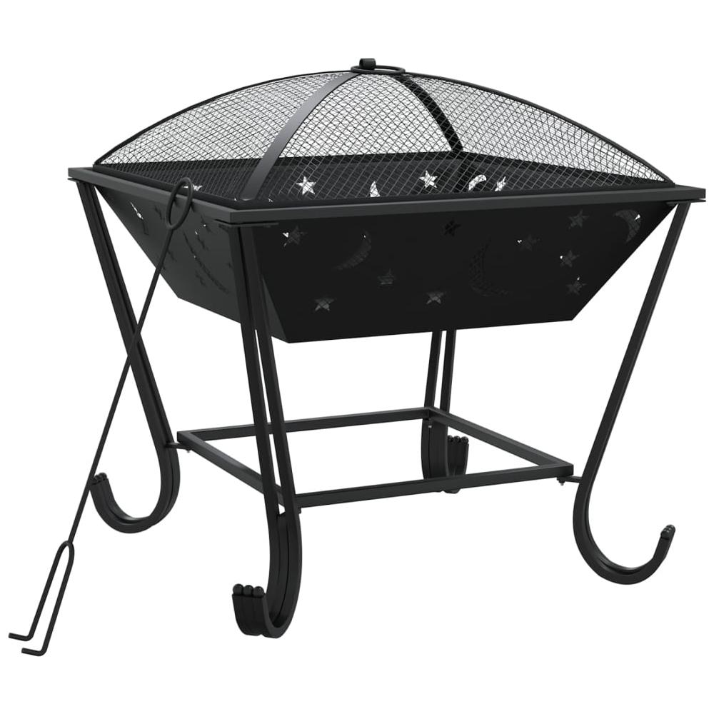 Braciere Con Attizzatoio 50 Cm Xxl In Acciaio - Foto 2