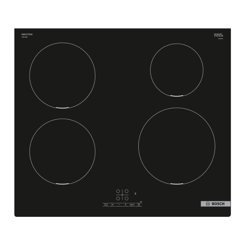 Piano Cottura PIE611BB5E a Induzione 4 Zone Cottura da 59.2 cm Colore Nero - Foto 1