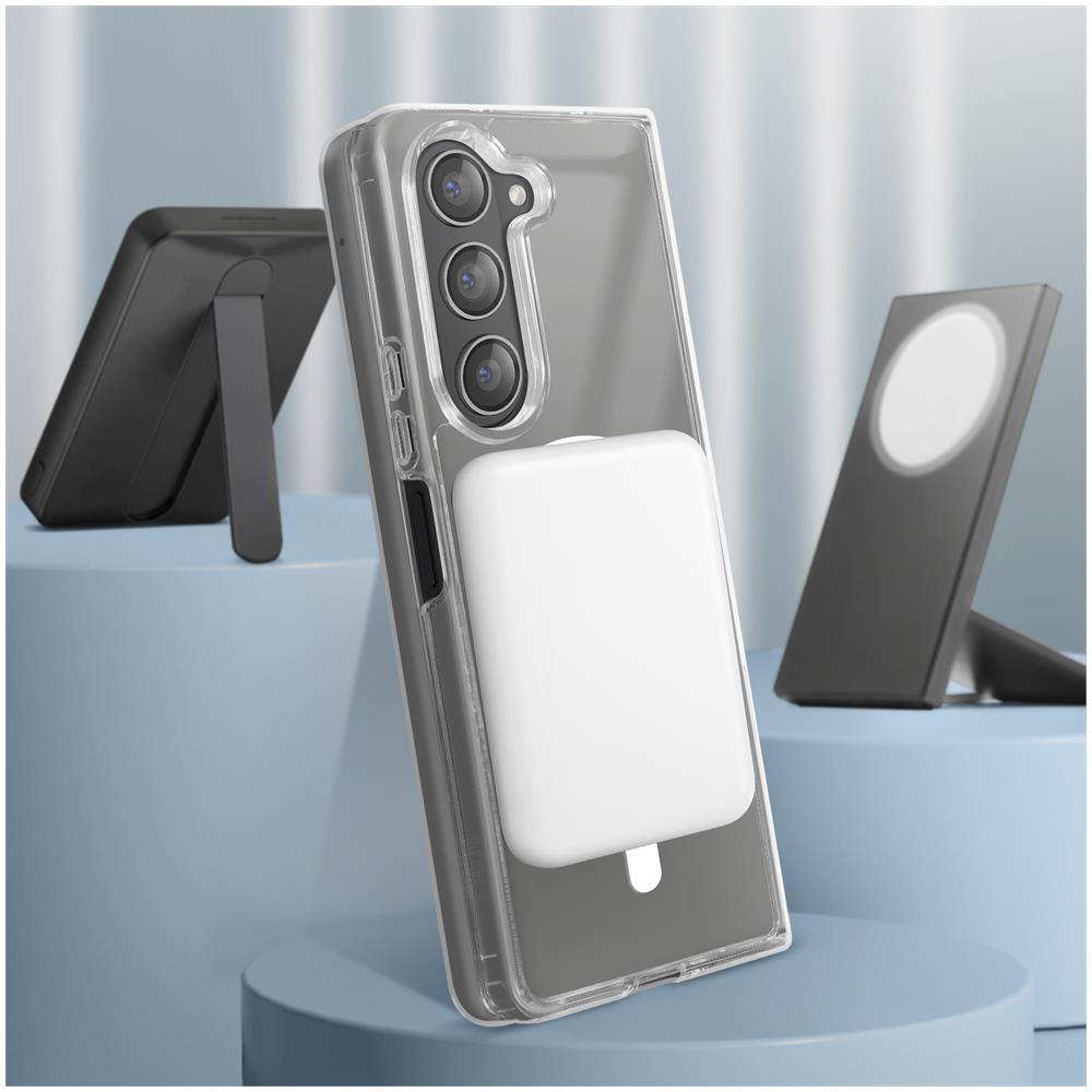 Cover Magsafe Per Samsung Galaxy Z Fold5 Rigida Serie Crystal Mag Trasparente - Foto 2