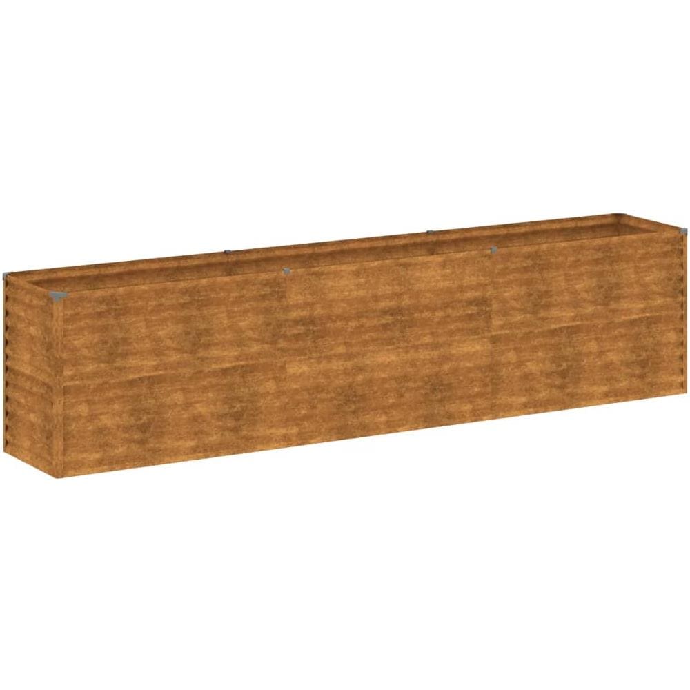 Fioriera Rialzata Da Giardino 291x50x69 Cm In Acciaio Corten - Foto 2