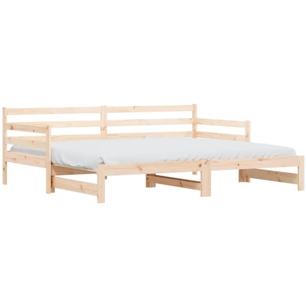 Divano Letto Con Letto Estraibile 80x200cm Legno Massello Pino - Foto 2