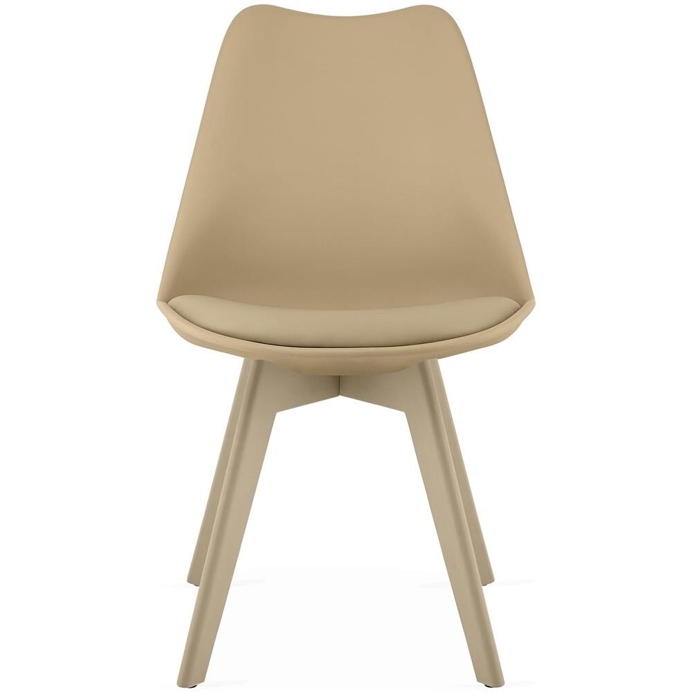 Sedia RIXK - Design ergonomico beige scuro per soggiorno e studio - Foto 2