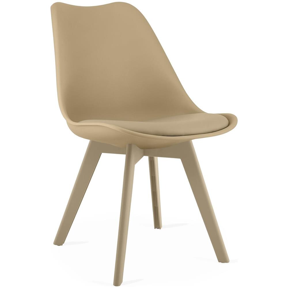 Sedia RIXK - Design ergonomico beige scuro per soggiorno e studio - Foto 1