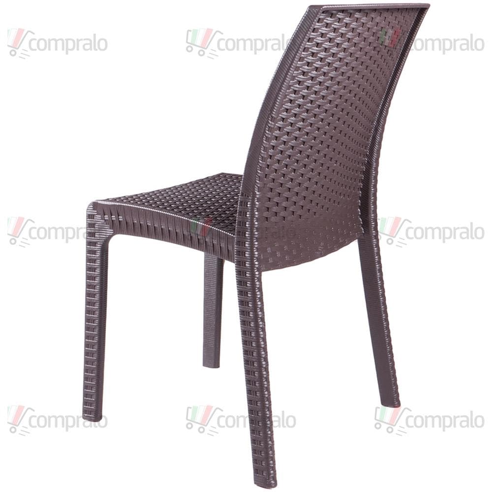 Sedia Virginia In B: rattan Colore Brown - Foto 6
