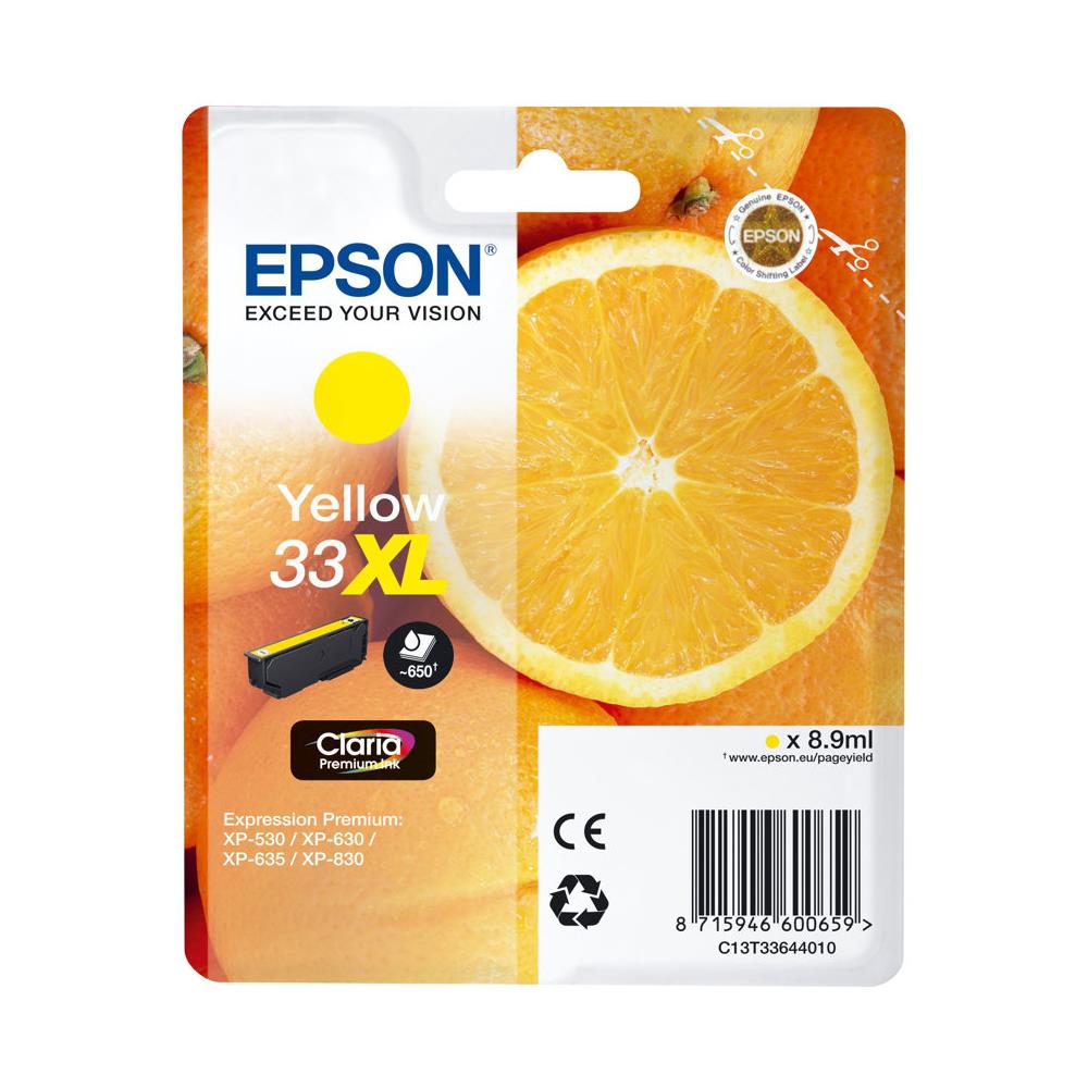 C13T33514022 Cartuccia Ink Originale Gialla per Expression Home XP-635 Capacità 650 Pagine - Foto 2
