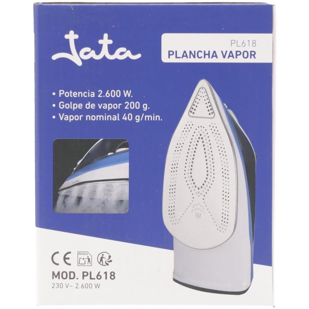 Ferro da Stiro a Secco e a Vapore PL618 Capacità 0.3 Litri Potenza 2600 Watt Colore Nero /Blu - Foto 6