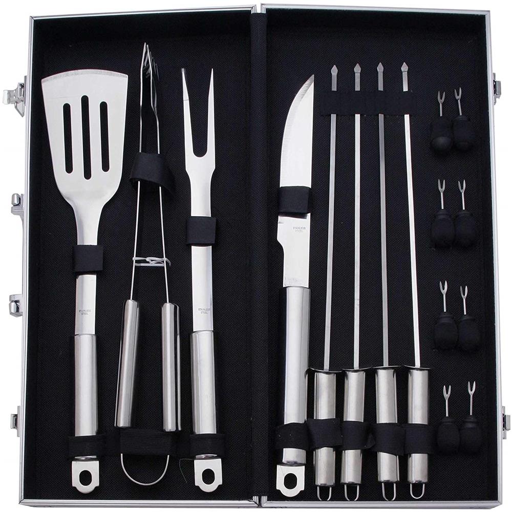 Wb107 Valigia In Metallo Barbecue Da 16 Pezzi - Foto 1