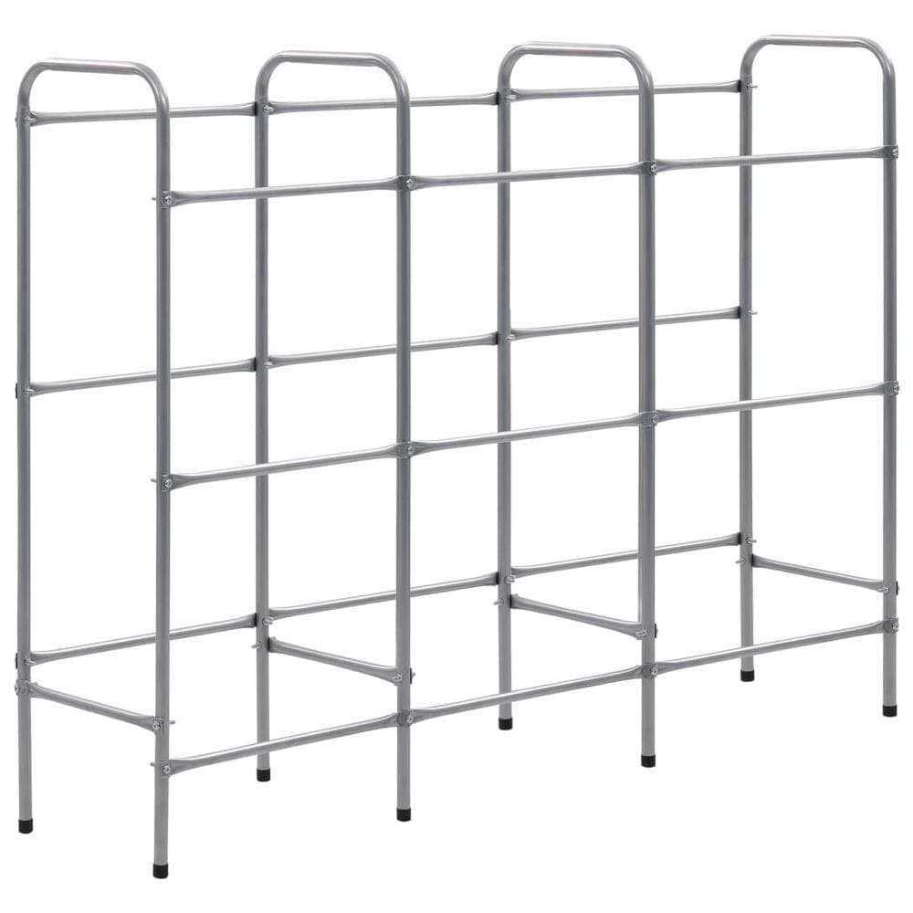 Supporto Con Ripiani Per 9 Casse Argento 145x33x116cm Acciaio - Foto 2