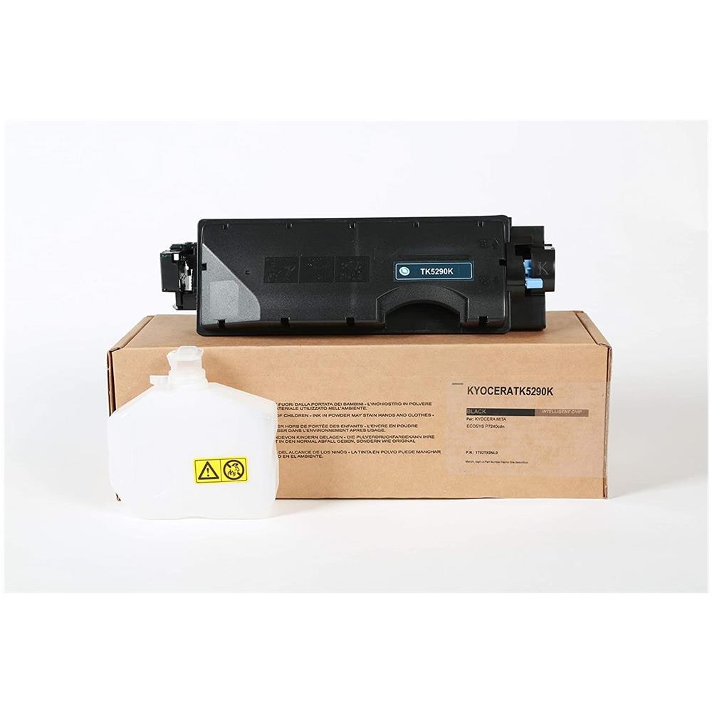 TONER COMPATIBILE - Kyocera Tk-5290k Nero 1t02tx0nl0 Per Ecosys P7240cdn Fornito Di Intelligent Chip Capacità 17000 Copie Made In Italy - Foto 2