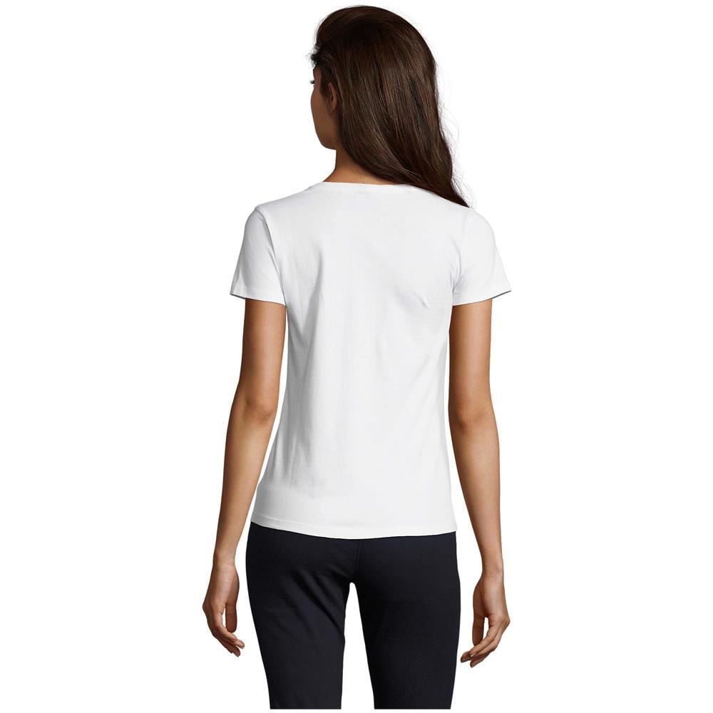 T-shirt Donna Imperiale Con Scollo A V Taglia S Bianca - Foto 2