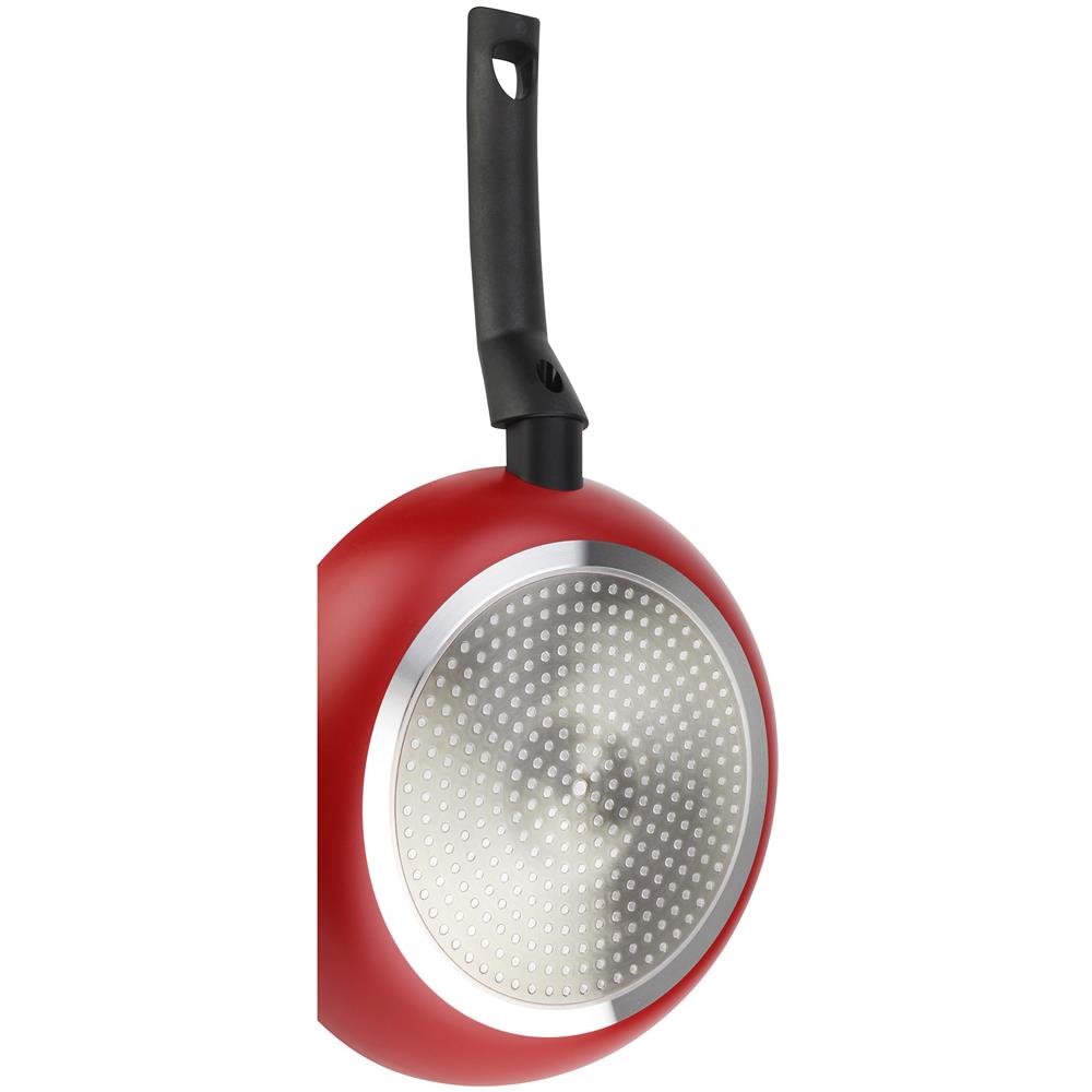 Nela Rouge Set Di 2 Padelle Induzione 20-24 Cm, Alluminio 3 Mm, Antiaderente Senza Pfoa Rosso - Foto 2