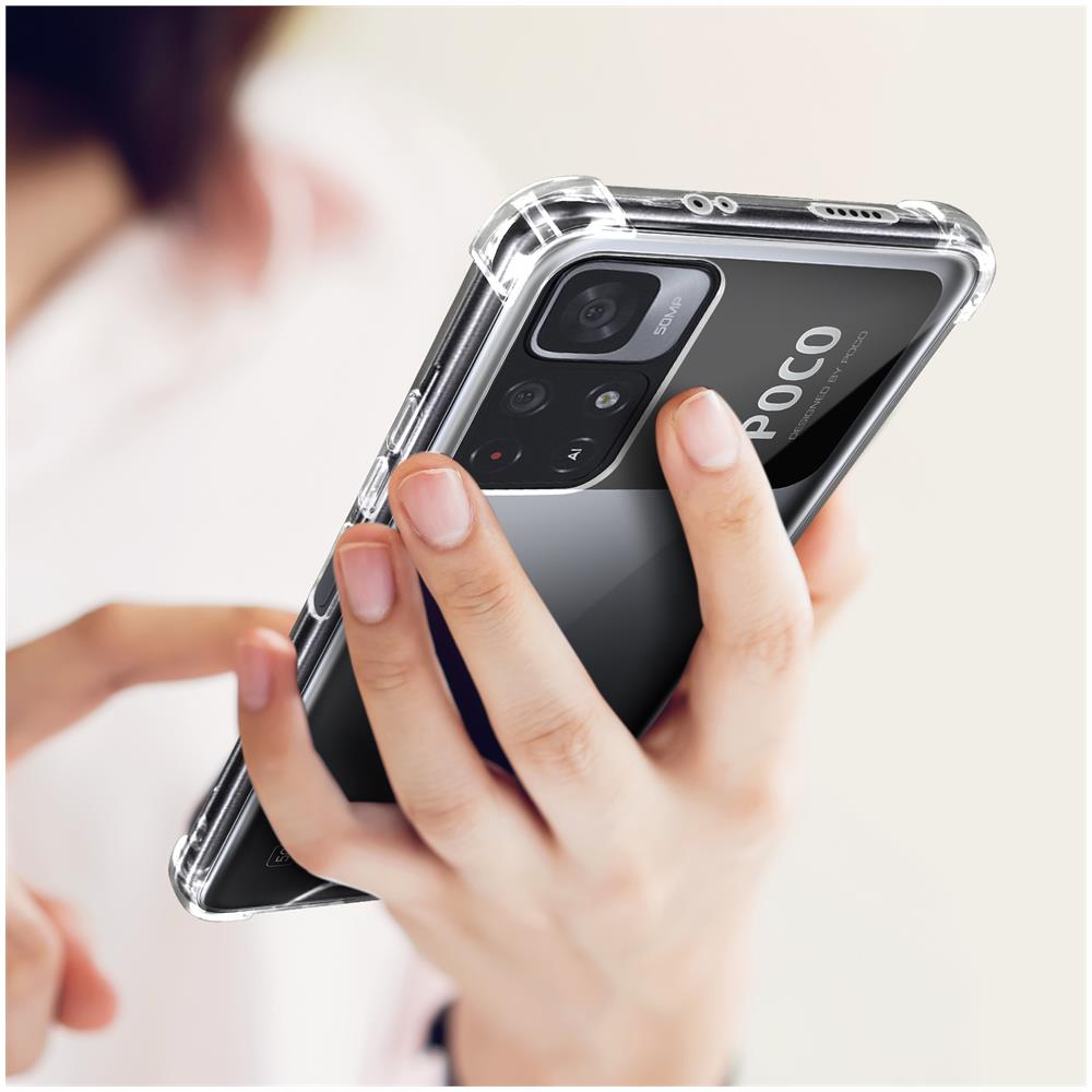 Cover Xiaomi Poco M4 Pro 5g E Redmi Note 11s 5g Armor Jelly Trasparente - Foto 5