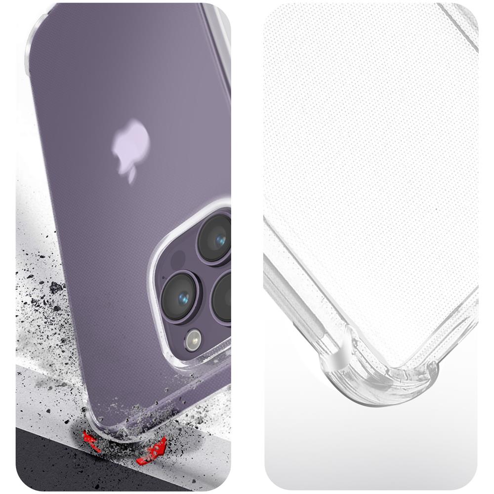 Kit Protezione Iphone 14 Pro Max Cover Rinforzata + Vetro Temperato Trasparente - Foto 5