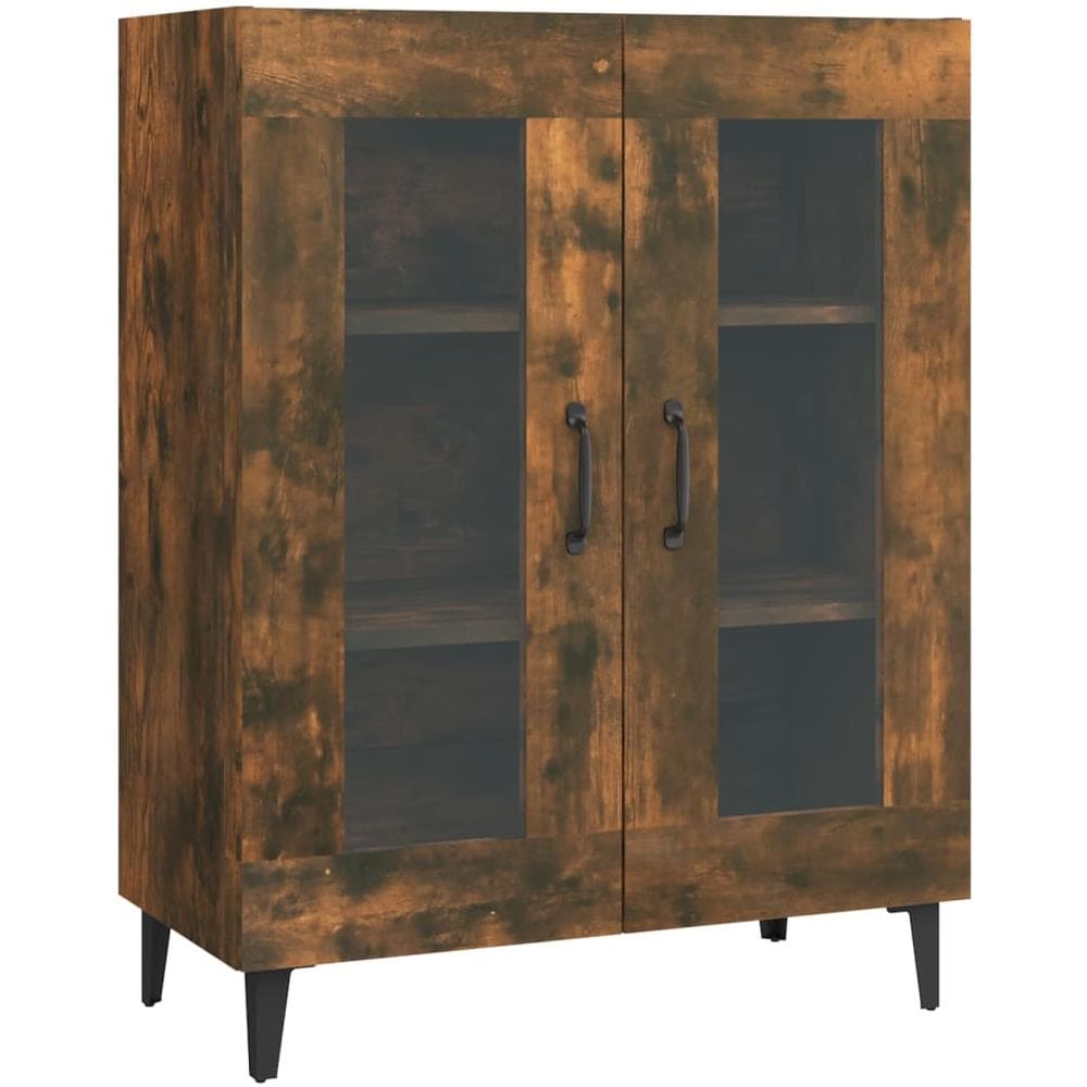 Credenza Rovere Fumo 69,5x34x90 Cm In Legno Multistrato - Foto 2
