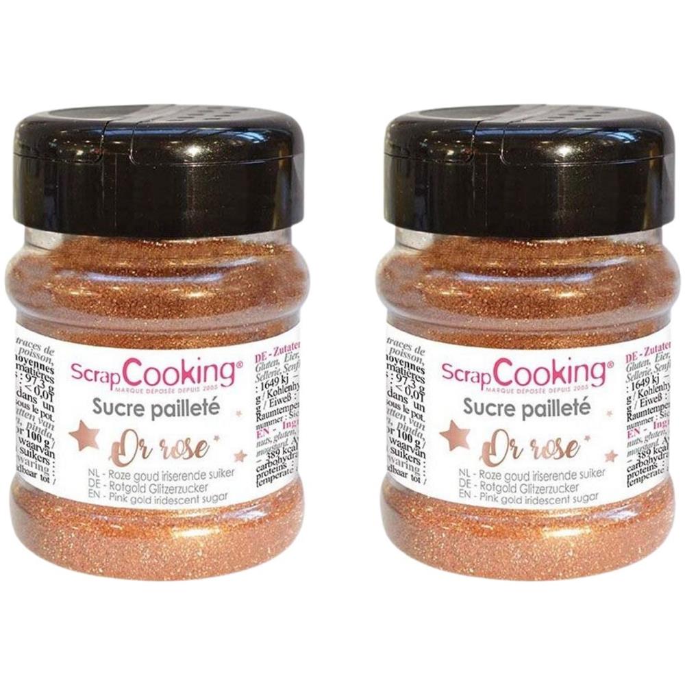 Zucchero Glitter Oro Rosa 320g - Foto 1