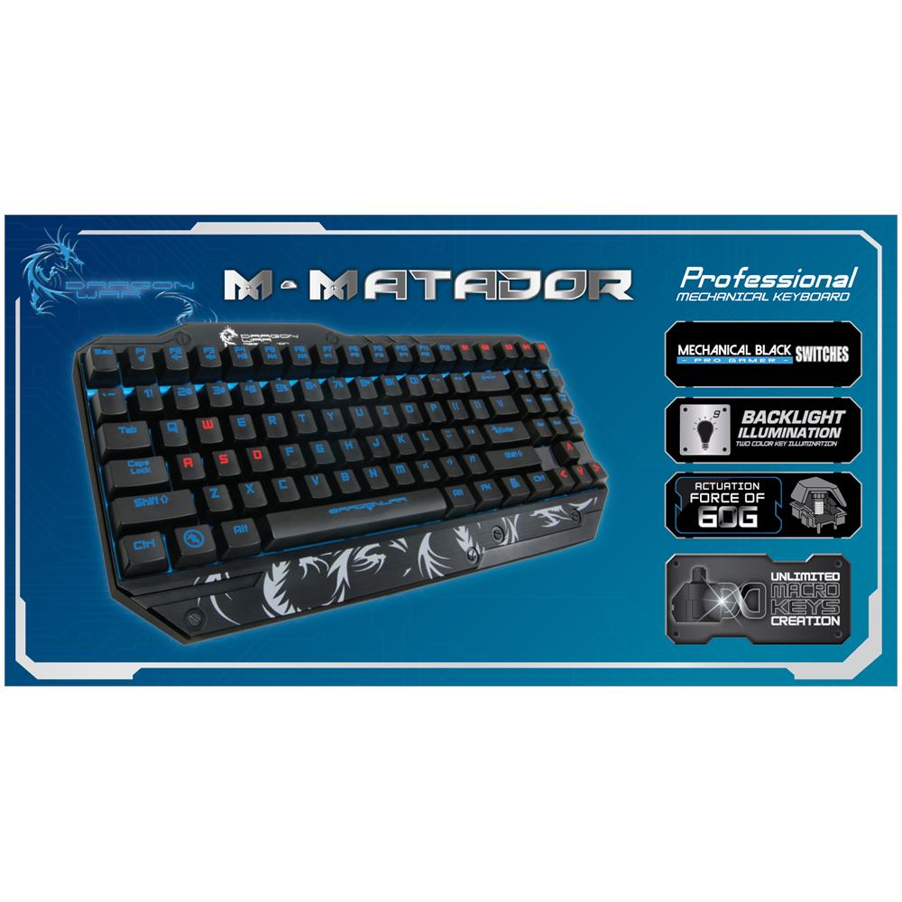 Tastiera Gaming USB Meccanica M-Matador Retroilluminata Colore Nero (Layout Qwerty) - Foto 2
