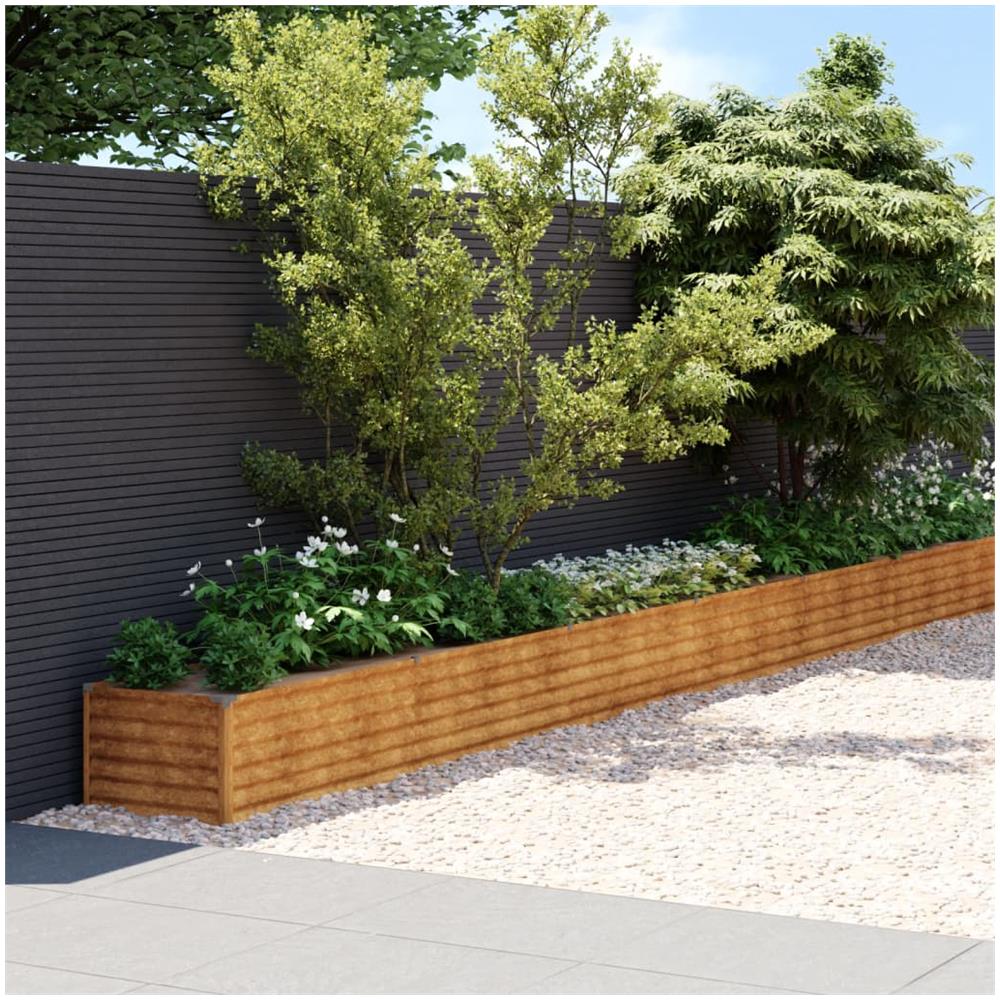 Fioriera Rialzata Da Giardino 1152x50x36 Cm In Acciaio Corten - Foto 1