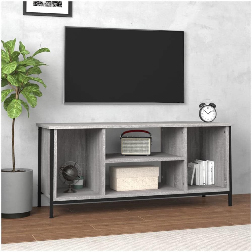 Mobile Tv Grigio Sonoma 102x35x45 Cm In Legno Multistrato - Foto 1