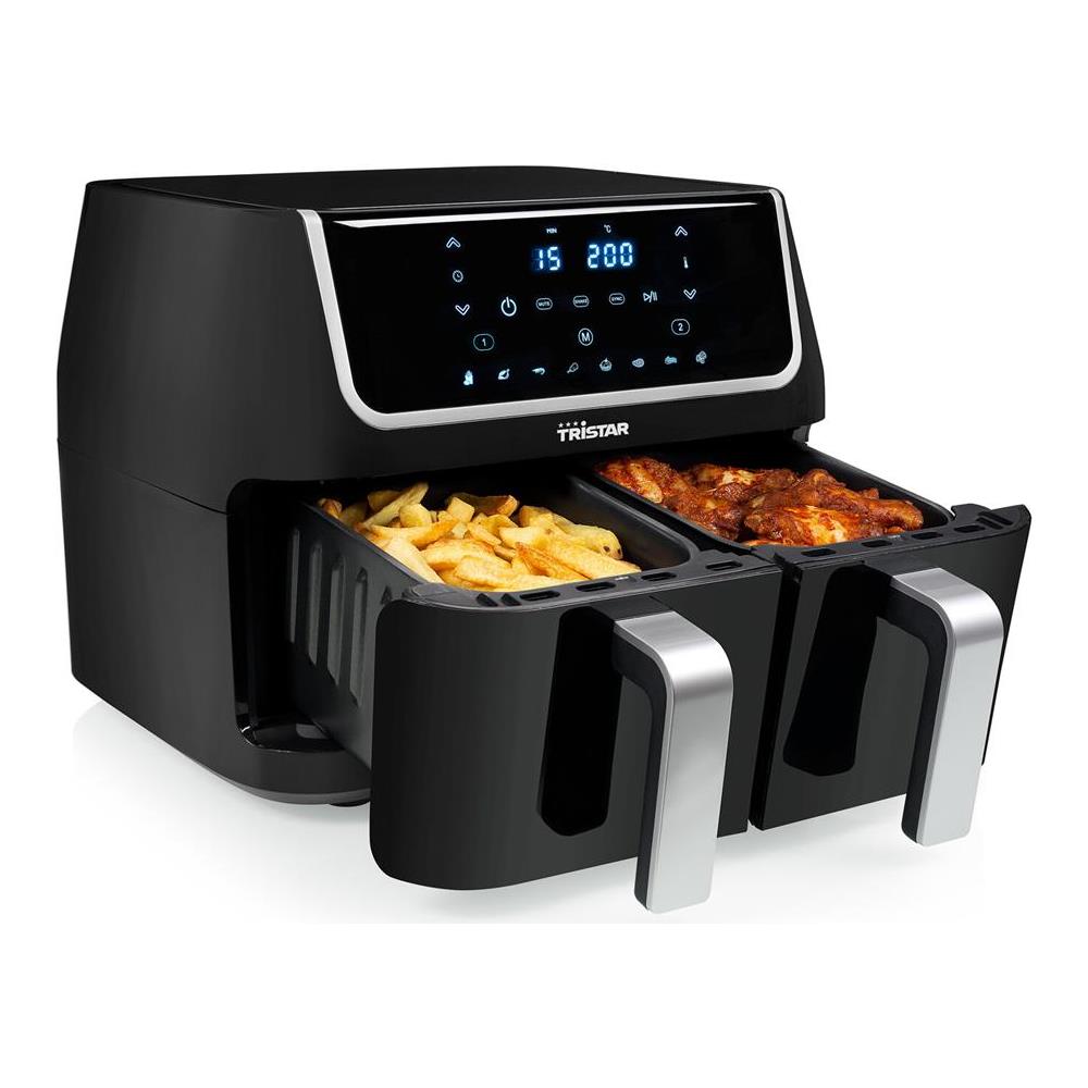 FR-6970 friggitrice Doppia 9 L Indipendente 1800 W Friggitrice ad aria calda Nero, Argento - Foto 2