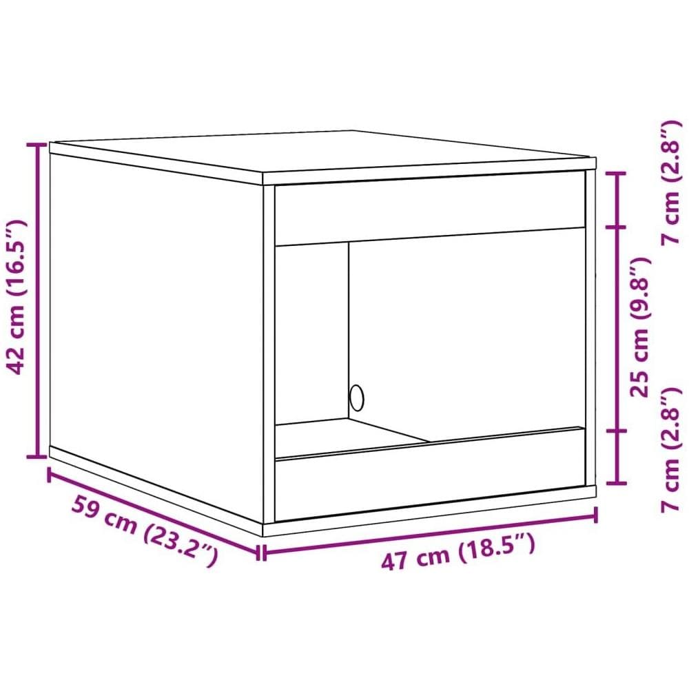 Recinto Lettiera Gatti Grigio Cemento 47x59x42 cm in Truciolato - Foto 9