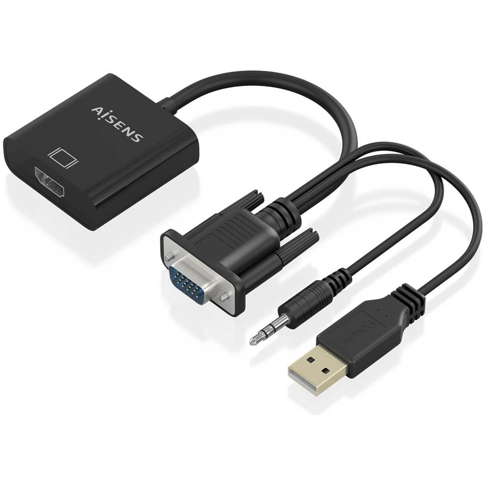 A115-0872 cavo e adattatore video 0,2 m HDMI tipo A (Standard) VGA (D-Sub) + 3.5mm + USB Type-A Nero - Foto 1