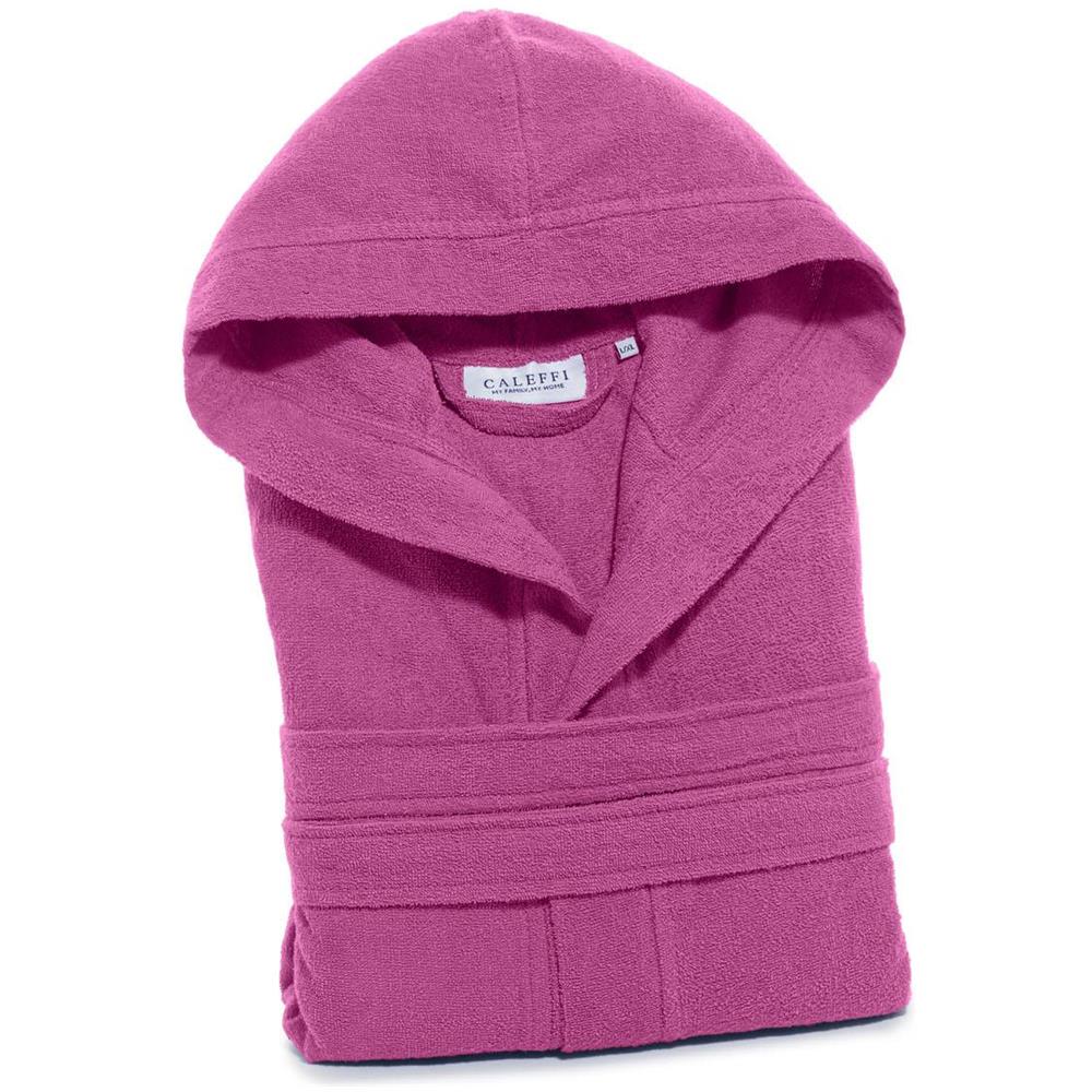 Accappatoio Con Cappuccio Spugnissima Microspugna In Cotone Colore Rosa Misura Xxl - Foto 1