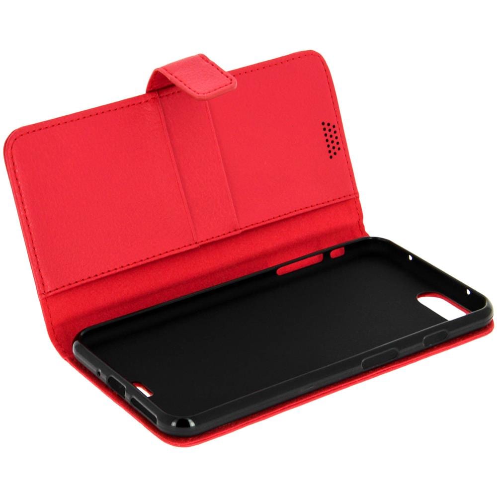 Custodia Portafoglio Stand Case Per Apple Iphone 7 Plus E 8 Plus - Rossa - Foto 1