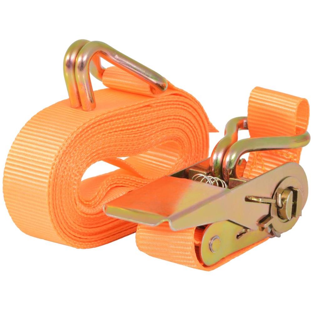 Cinghie D'ancoraggio 4 Pz A Cricchetto 0,4 T 6mx25mm Arancione - Foto 2