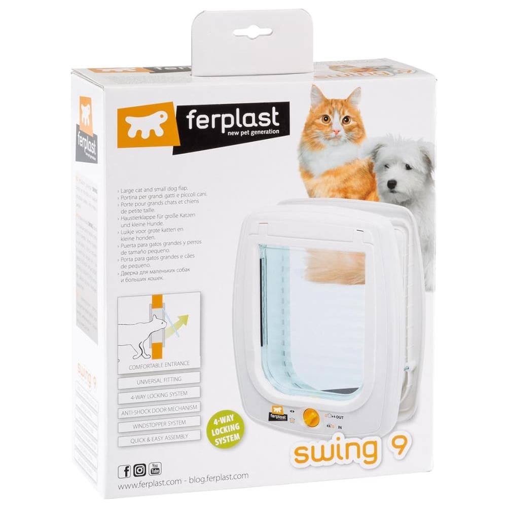 Porta Per Animali Manuale A 4 Vie Swing 9 Set Bianco 72105011 - Foto 2