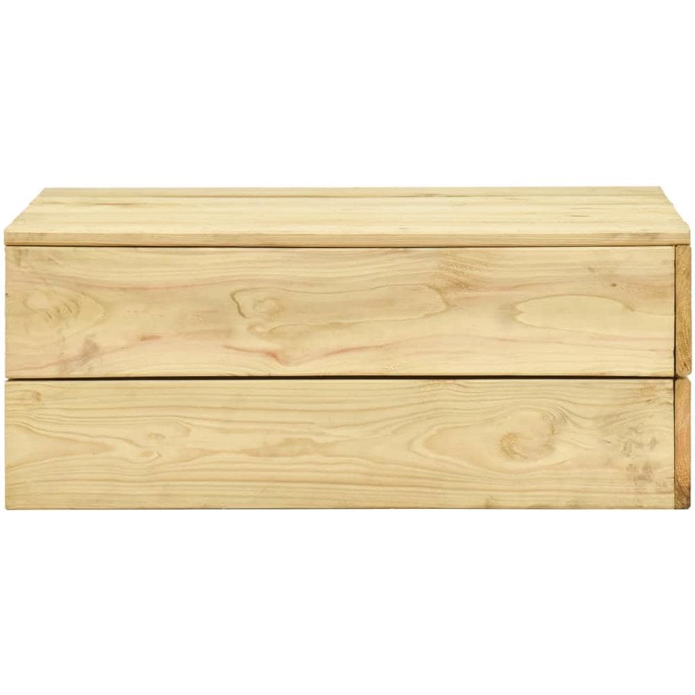 Tavolo da Giardino 75x75x31 cm in Legno di Pino Impregnato - Foto 5