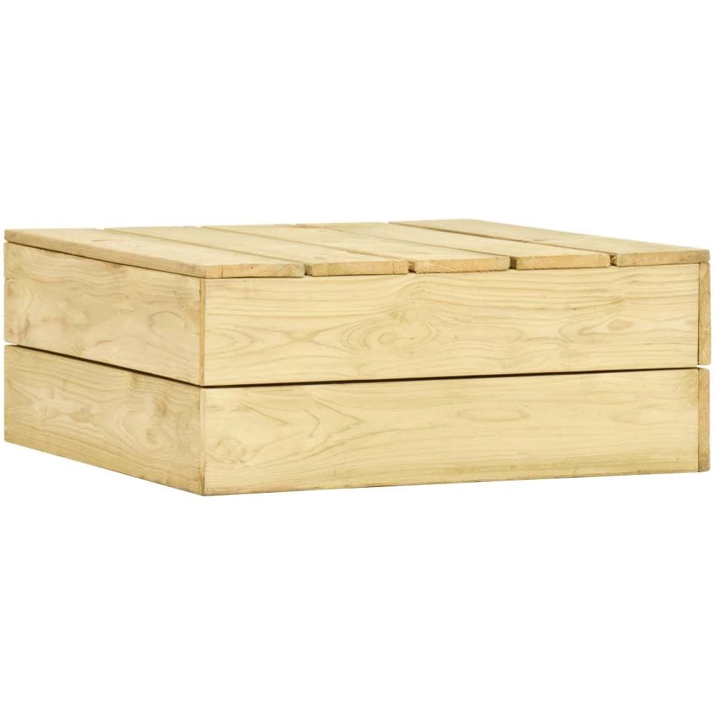 Tavolo da Giardino 75x75x31 cm in Legno di Pino Impregnato - Foto 1