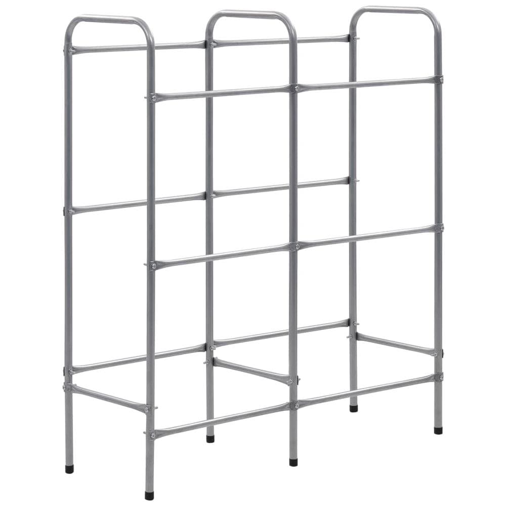 Supporto Con Ripiani Per 6 Casse Argento 96x33x116 Cm Acciaio - Foto 2