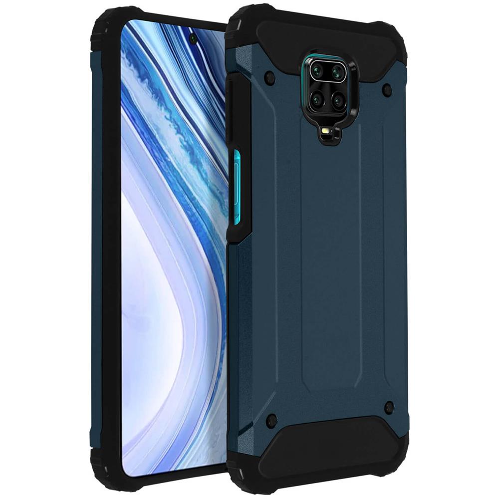 Cover Xiaomi Redmi Note 9s / 9 Pro / 9 Pro Max Protezione Bi-materia Antiurto Blu - Foto 2