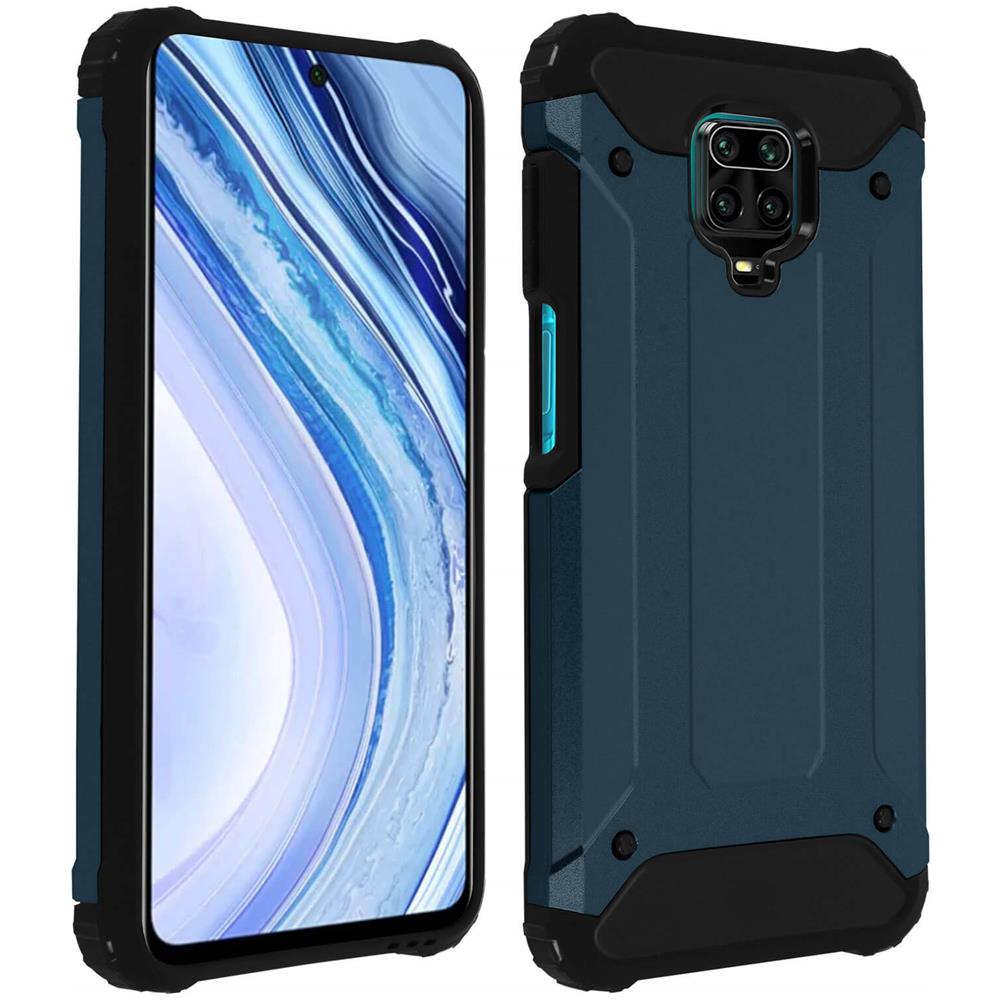 Cover Xiaomi Redmi Note 9s / 9 Pro / 9 Pro Max Protezione Bi-materia Antiurto Blu - Foto 1