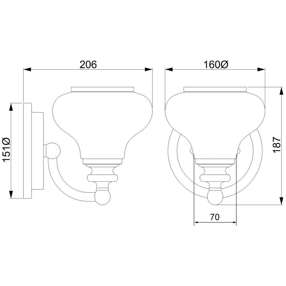 Tappeto Moderno Lampada Da Parete A Led, Ip44, 1 x 3,5 w / g9 ainsley Hk / ains Ley1 bath - Foto 5