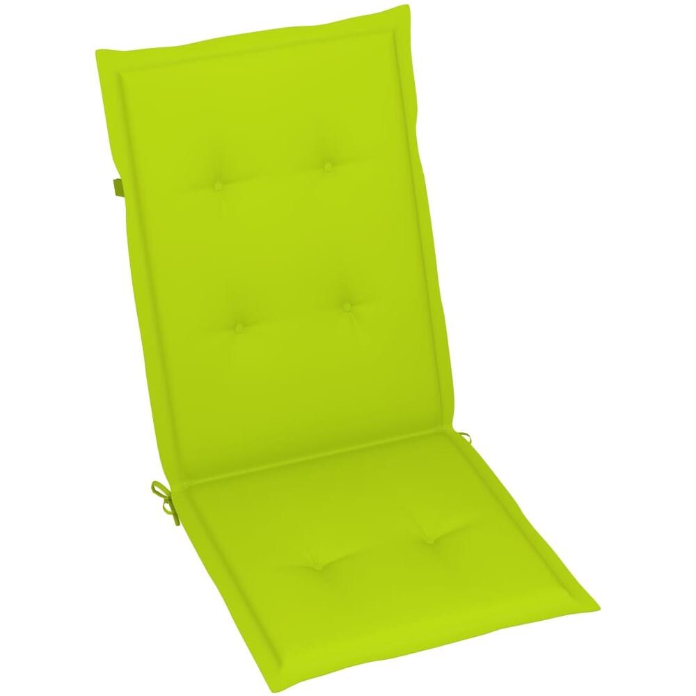 Cuscini Per Sedie Da Giardino 2 Pz Verde Brillante 120x50x4 Cm - Foto 2