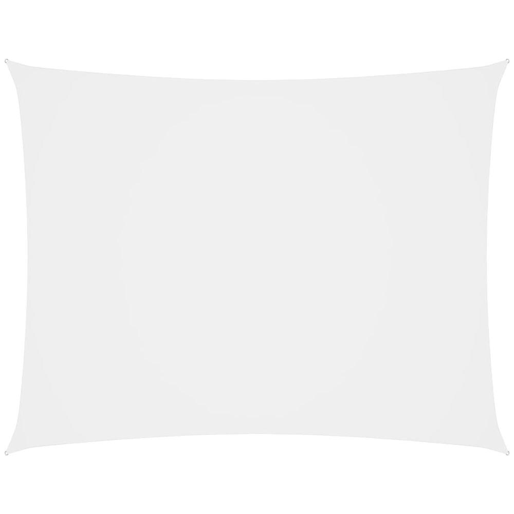 Parasole a Vela Oxford Rettangolare 3x4 m Bianco - Foto 1