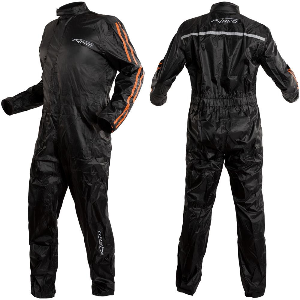 Tuta Impermeabile Antiacqua Anti Pioggia Cerata Moto Scooter Arancione 3xl - Foto 2