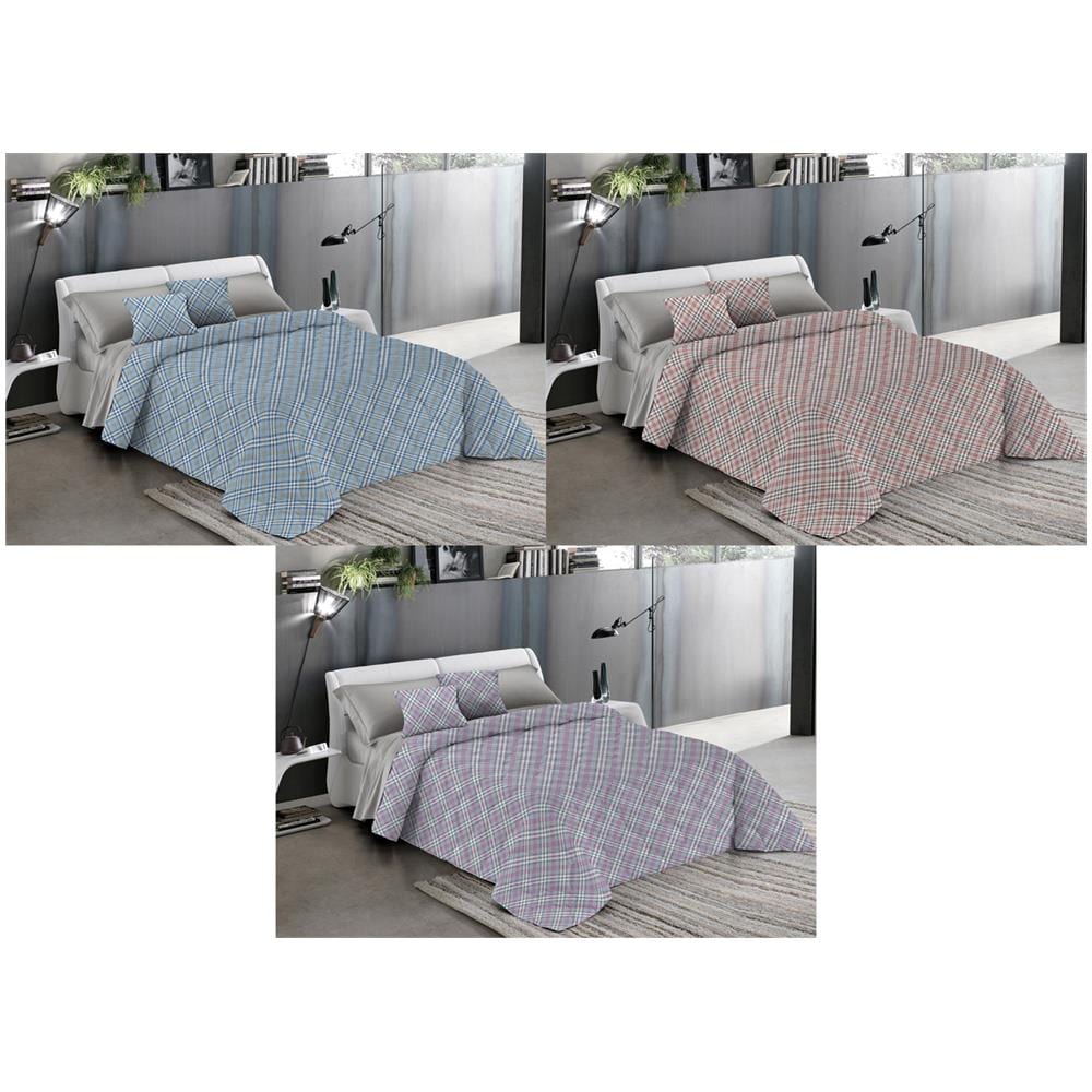 Trapuntino Piumino Estivo Pensieri Delicati Disegno Scotty Scozzese Singolo Azzurro - Foto 2