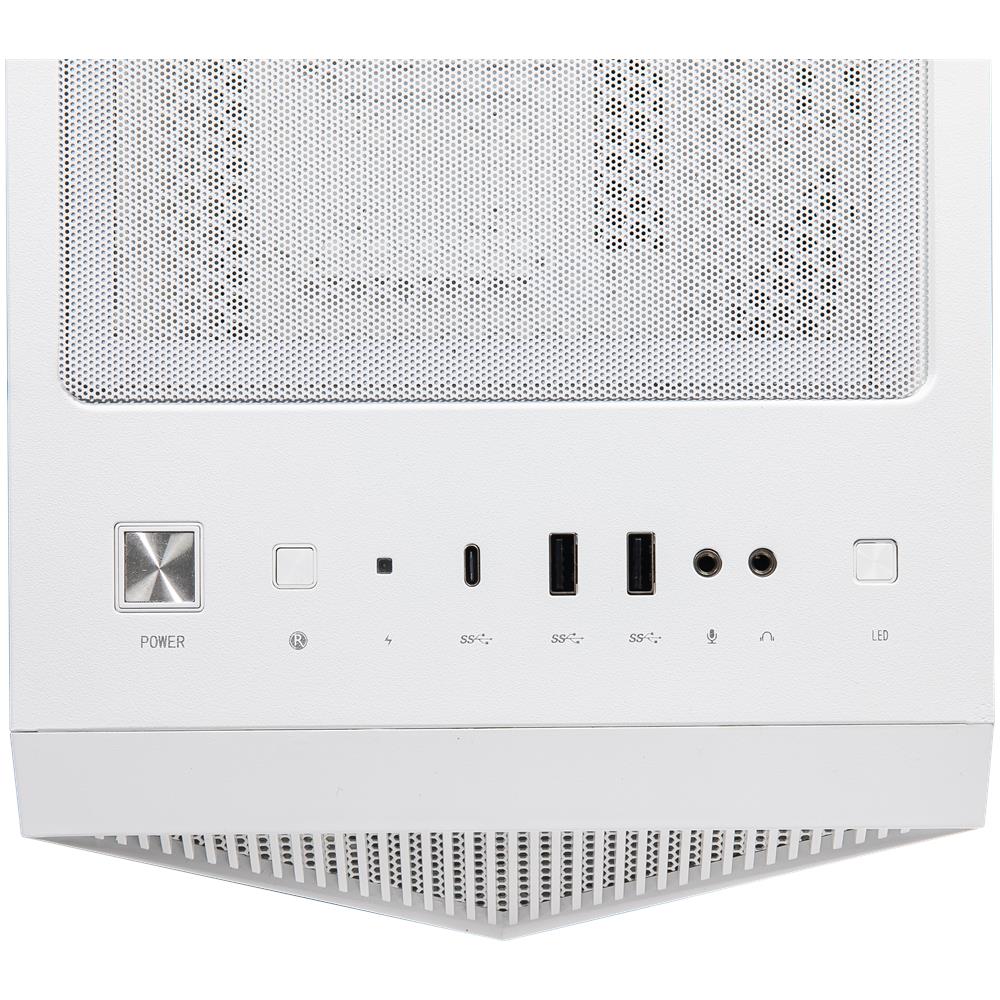Case MPG Gungnir 110R Middle Tower ATX / Micro-ATX / Mini-ITX 3 Porte USB 3.0 Colore Bianco (Finestrato) - Foto 2