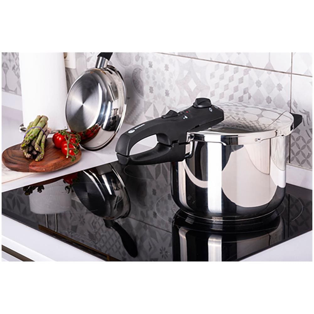 Dual Xpress 6 Pentola A Pressione 6 L, Induzione, Acciaio Inox. 18/10, Regolatore Di Pressione Argento - Foto 2
