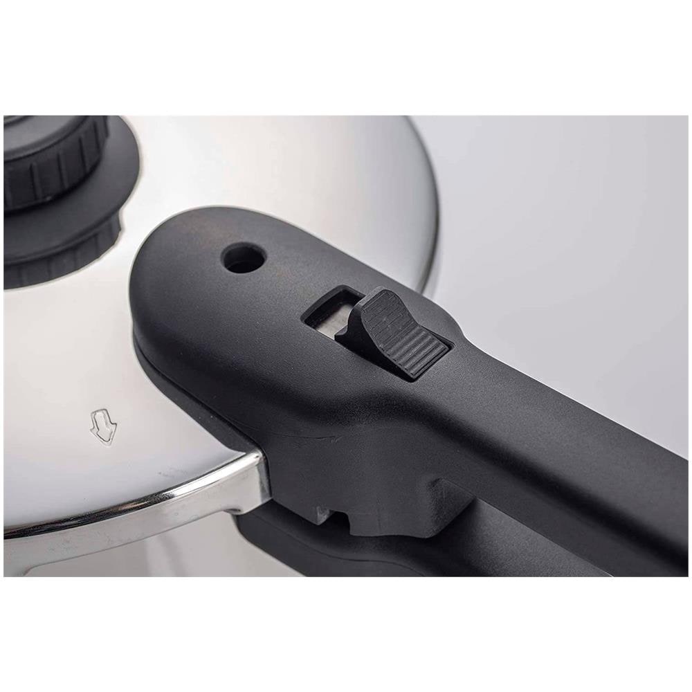 Dual Xpress 6 Pentola A Pressione 6 L, Induzione, Acciaio Inox. 18/10, Regolatore Di Pressione Argento - Foto 8