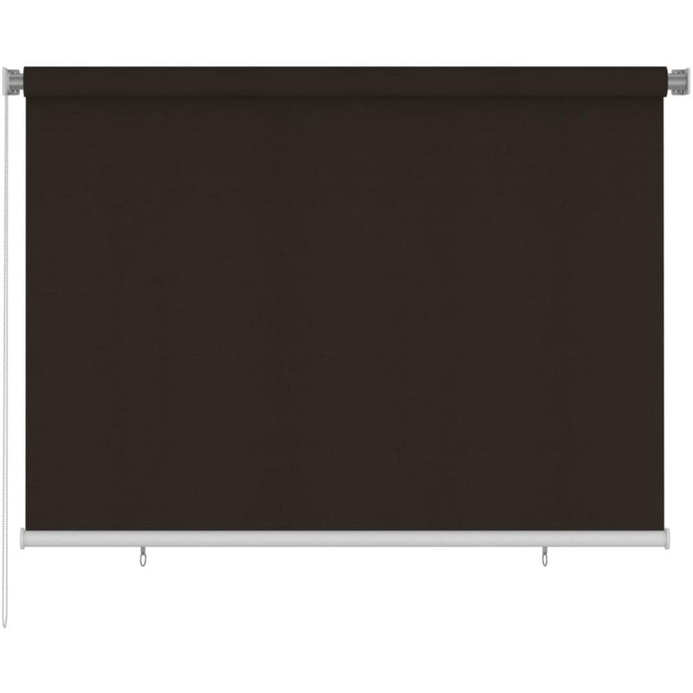 Tenda A Rullo Per Esterni 200x140 Cm Marrone Hdpe - Foto 1