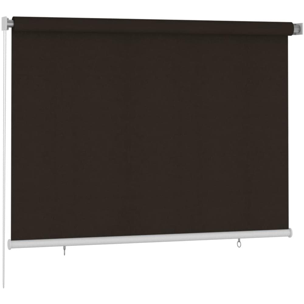 Tenda A Rullo Per Esterni 200x140 Cm Marrone Hdpe - Foto 2