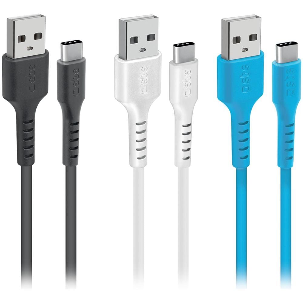 Kit 3 Cavi Dati Colorati 1.2 M - Connettori Usb A Usb-c - Foto 1