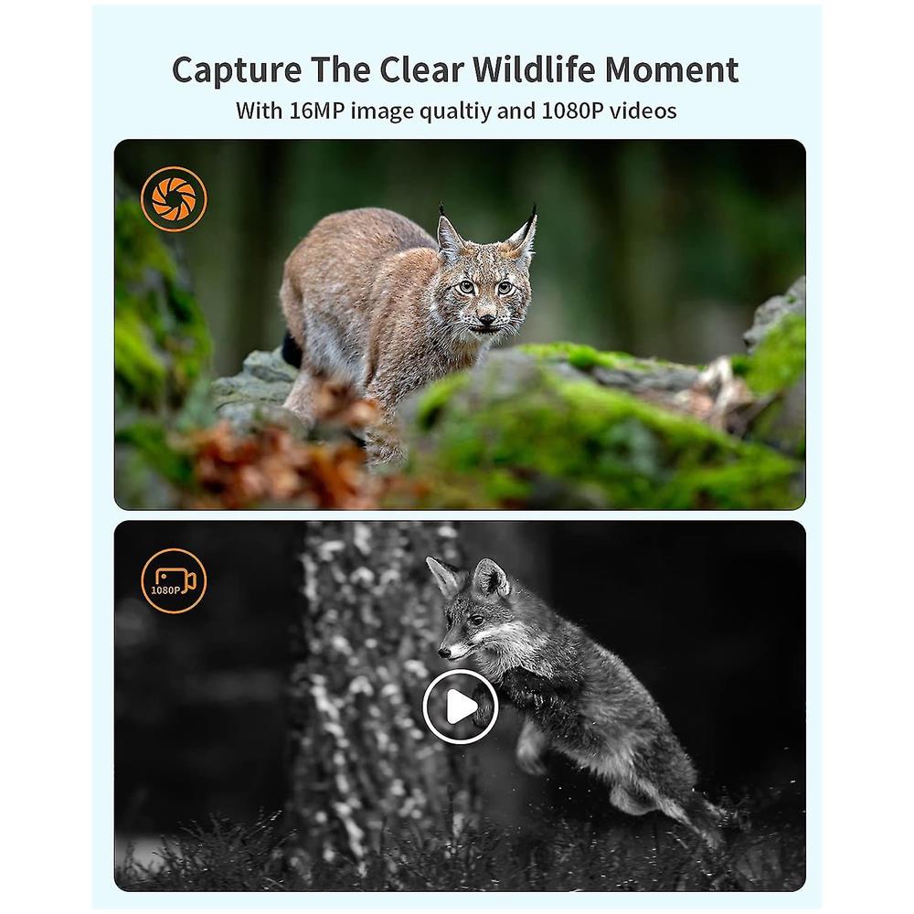 Camera Della Visione Notturna 0,5s Trigger Tempo Ip66 Iptrouro Per La Caccia Alla Fauna Selvatica-bruno - Foto 5