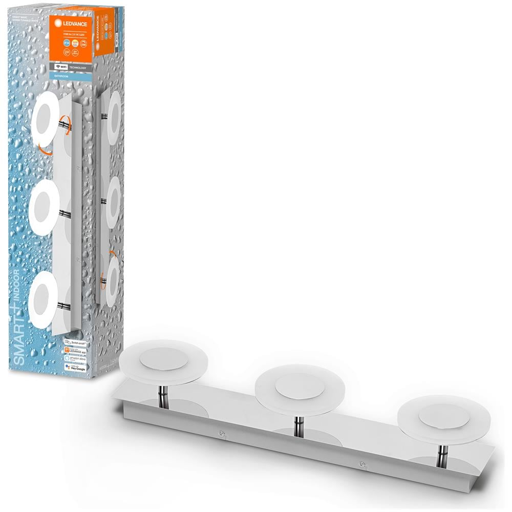 Ledvance Apparecchio Di Illuminazione: Per Soffitto, Bathroom Decorative Ceiling And Wall With Wifi Technology / 21 W, 220…240 V, Ampiezza Fascio Luminoso: 110, Tunable White, 3000…6500 K, Materiale Del Corpo: Polymethylmethacrylate (pmma, Ip44 - Foto 2